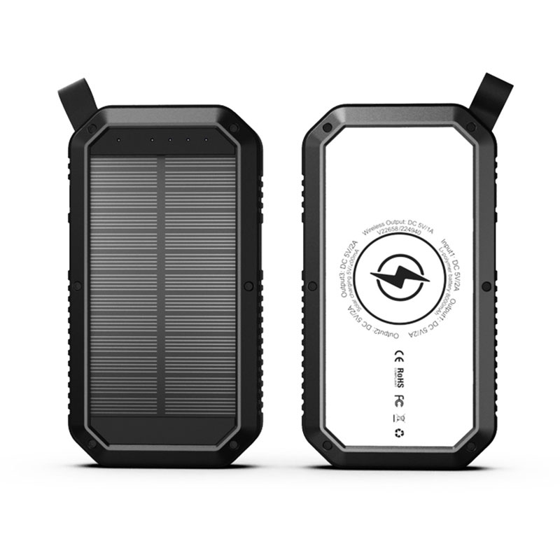 Banque d'énergie solaire 20000mAh étanche